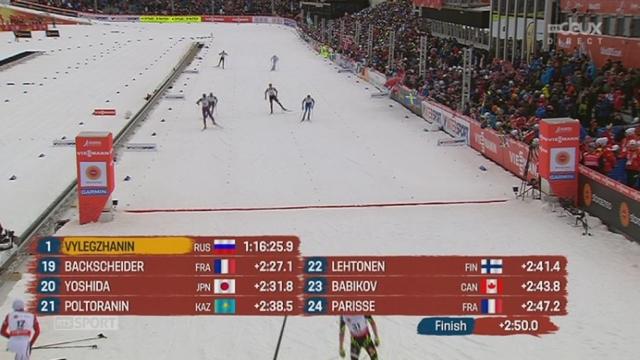 Skiathlon, 30 km messieurs: Jonas Baumann (SUI) termine 30e à plus de 3 minutes du vainqueur