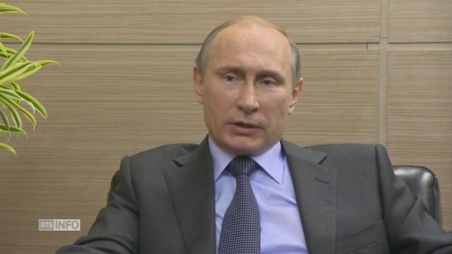 Darius Rochebin interviewe Vladimir Poutine