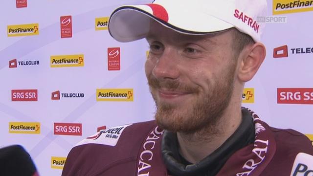 1-4, acte 2: Genève-Servette - HC Lugano (2-1): interview du jeune portier servettien Descloux