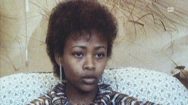 Une jeune Erythréenne menacée d'expulsion, réfugiée à Bex, en 1986. [RTS]