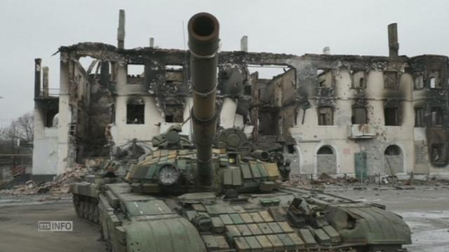Dégâts dans l'est de l'Ukraine