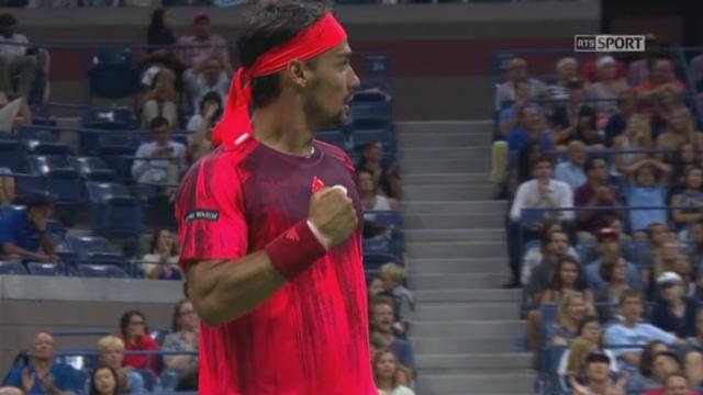 3e tour: Fabio Fognini [ITA-32] - Rafael Nadal [ESP-8] (3-6 4-6 6-4). 3ème manche