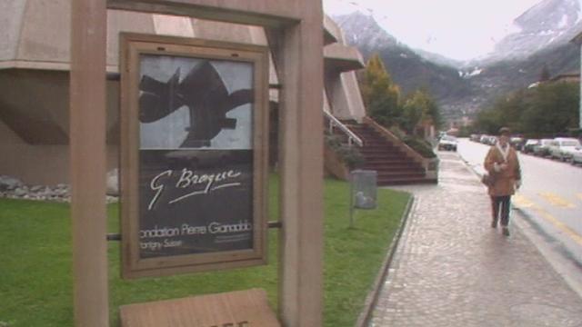 La Fondation Pierre Gianadda à Martigny en 1992 lors de l'exposition Georges Braque. [RTS]