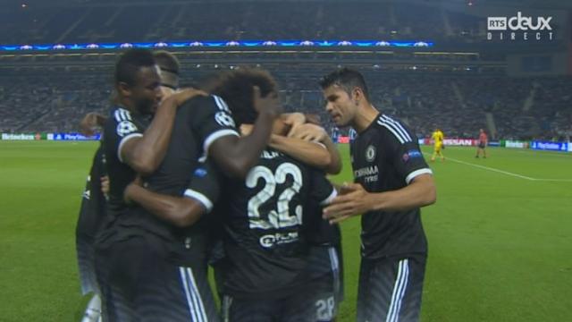 Porto – Chelsea (1-1). 47ee minute: dans les arrêts de jeu de la 1re mi-temps, Willian égalise sur coup franc pour Chelsea