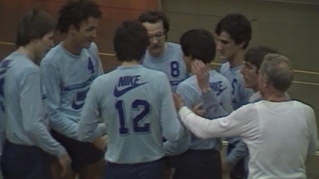 Les joueurs du LUC volleyball en 1983. [RTS]