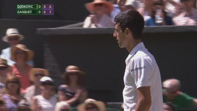 ½, Novak Djokovic (SRB-1) – Richard Gasquet (FRA-21) (7-6):  tie-break après 46 minutes de jeu. Gasquet craque