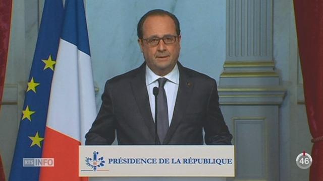Attentats de Paris: la déclaration de François Hollande, Président de la République française