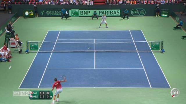 Tennis - Coupe Davis : la Suisse mène 2-0 face aux Pays-Bas