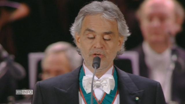 Les festivités d'ouverture de l'Exposition universelle ont débuté avec Andrea Bocelli