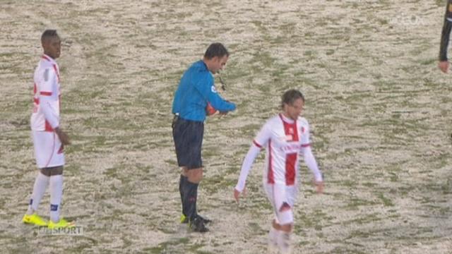 Football- Super League: le match Sion - St-Gall a été interrompu à cause de la neige