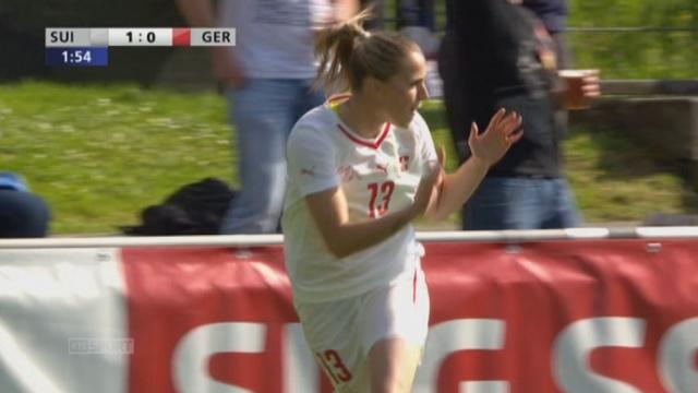 Suisse - Allemagne (1-0): ouverture du score pour la Suisse grâce à Ana-Maria Crnogorcevic