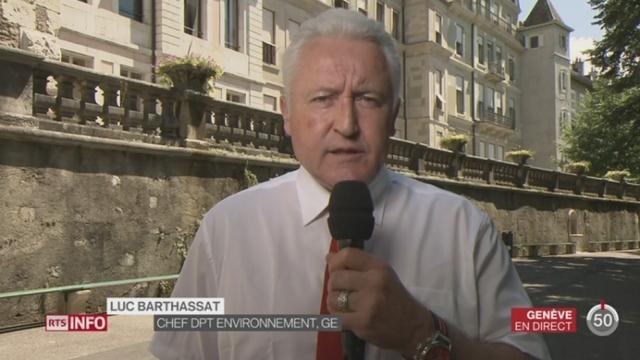 GE - Réaction du parti des Verts face aux dépassements quotidien de la limite de pollution: les explications de Luc Barthassat, chef du dpt. de l’environnement de Genève