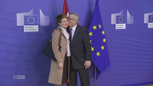 Simonetta Sommaruga et Jean-Claude Juncker à Bruxelles