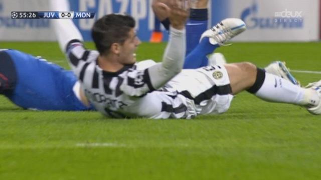 1-4, Juventus - Monaco (0-0): Carvalho concède un penalty pour une faute sur Morata
