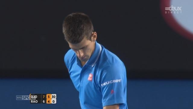 1-4 de finale, Djokovic-Raonic (7-6, 6-4): le Serbe mène 2 sets à rien