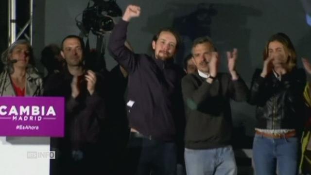 Joie de Podemos et de ses supporters en Espagne