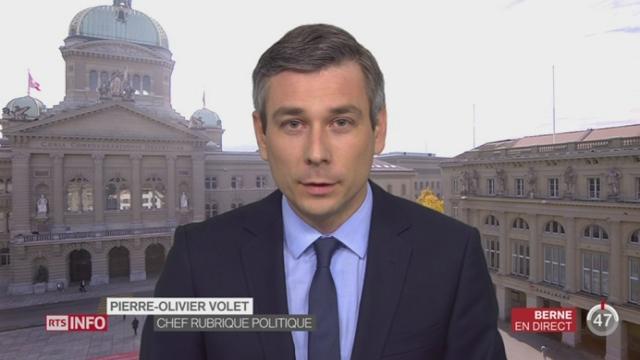 Siège d'Eveline Widmer-Schlumpf au Conseil fédéral: l'analyse de Pierre-Olivier Volet à Berne