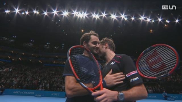 Tennis - Masters Londres: Federer remporte son match face à Wawrinka