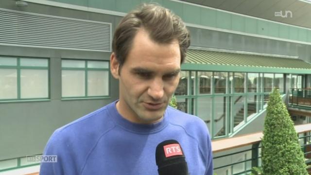 Tennis - Wimbledon: les impressions de Roger Federer avant le tournoi