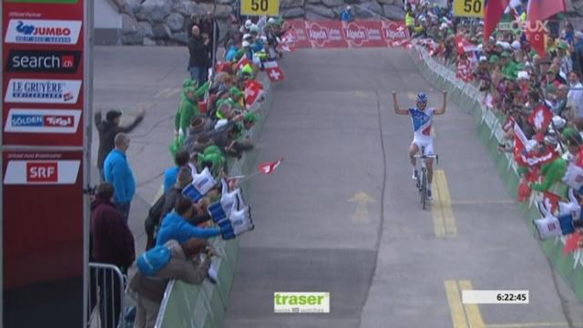 Tour de Suisse, 5e étape: victoire de Thibault Pinault qui prend également le maillot de leader à l'issue de cette rude étape de montagne