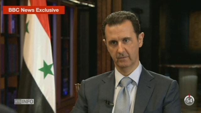 Bachar al-Assad reconnaît être tenu informé des frappes aériennes contre le groupe Etat islamique