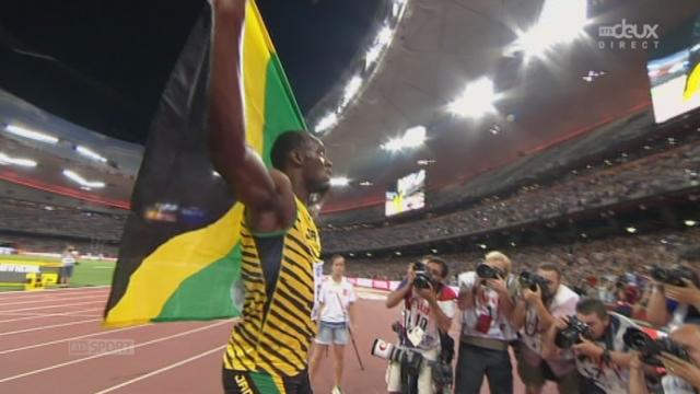 100m messieurs, finale: Usain Bolt (JAM) en or!