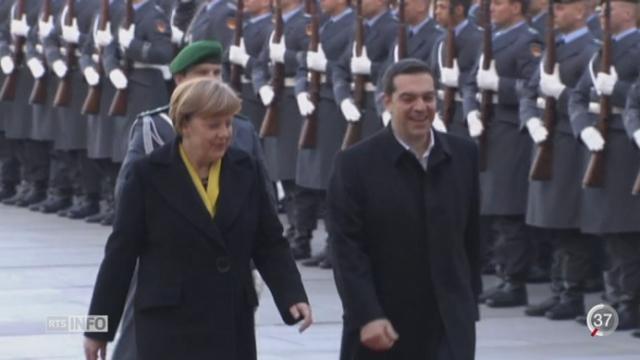 Aléxis Tsípras est à Berlin pour rencontrer Angela Merkel