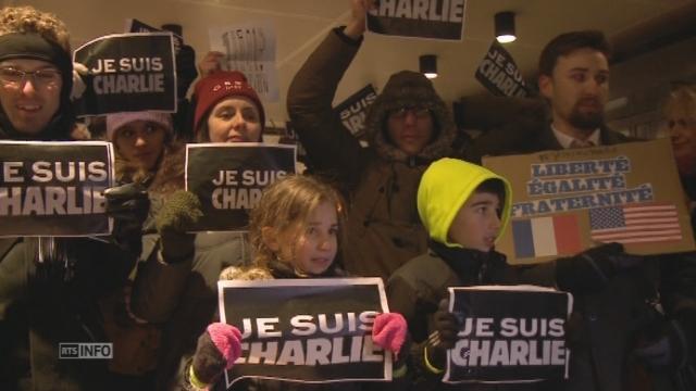 Rassemblement à Washington en hommage à Charlie Hebdo