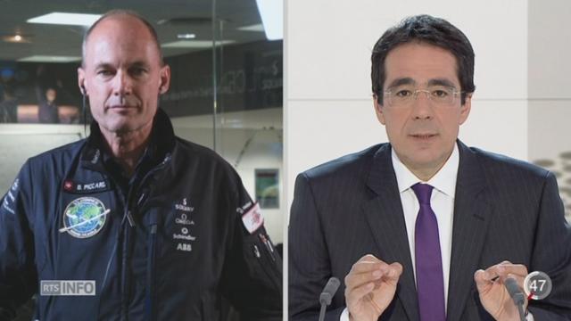 Escale forcée de Solar Impulse au Japon: les commentaires de Bertrand Piccard à Monaco