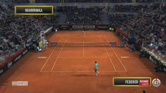 Tennis - Tournoi de Rome: Federer corrige Wawrinka