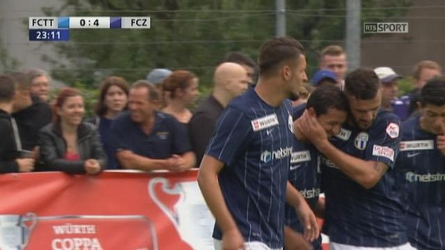 1-32e :  FC Tavannes-Tramelan - FC Zurich (0-4): Chermiti s'invite à la fête et insctit le 4e but zurichois