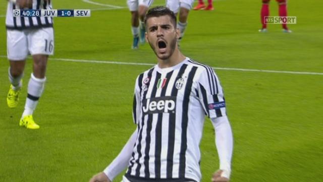 Juventus - FC Séville (1-0). 41e minute: ouverture du score pour les Turinois