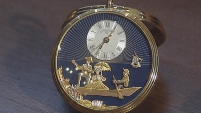 Montre-musique de la manufacture Reuge en 1994. [RTS]