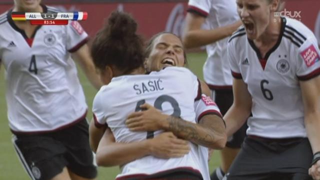 1-4, Allemagne - France (1-1): main d'Amel Majri et penalty pour l'Allemagne! Célia Sasic égalise et envoie les deux équipes au prolongation