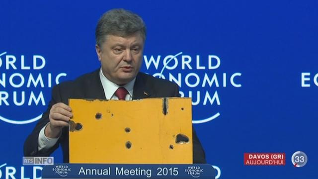 Forum - Davos: Petro Porochenko a dénoncé la présence de soldats russes en Ukraine