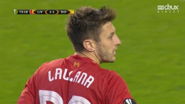 Liverpool - Sion (1-1). 74e minute: cette fois, Vanins réalise «un « miracle » devant Lallana