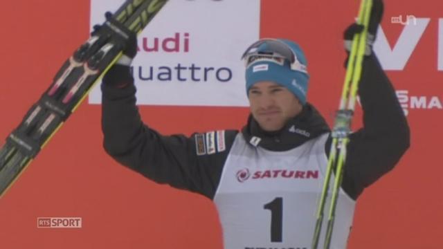 Ski de fond: Dario Cologna termine deuxième au skiathlon