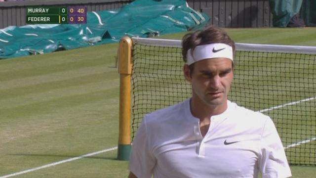 ½, Andy Murray (Eco-4) – Roger Federer (SUI-2) (0-1). Federer doit repousser d’emblée une balle de break. Il le fait brillamment, notamment par un ace millimétrique