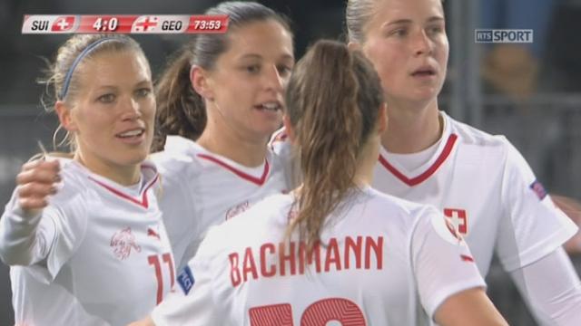 Suisse - Géorgie (4-0) : jolie action et quatrième but des Suissesses qui s’imposent facilement