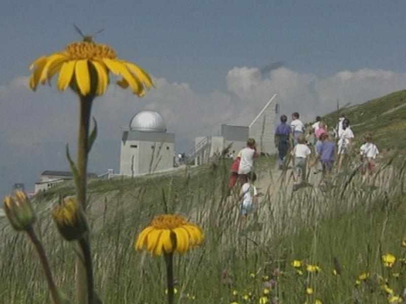 L'observatoire astronomique de Saint-Luc en Valais en 1995. [RTS]