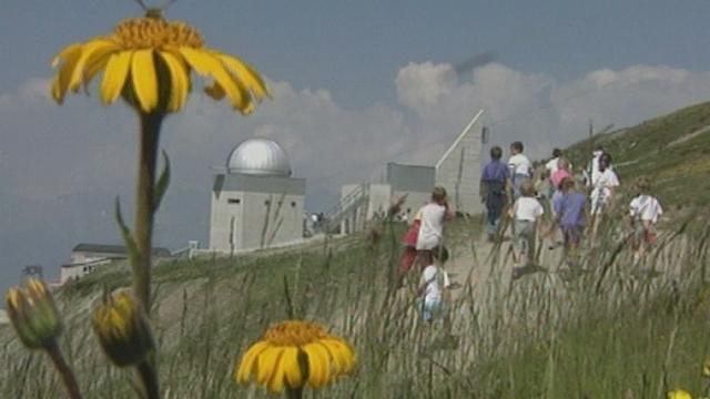 L'observatoire astronomique de Saint-Luc en Valais en 1995. [RTS]