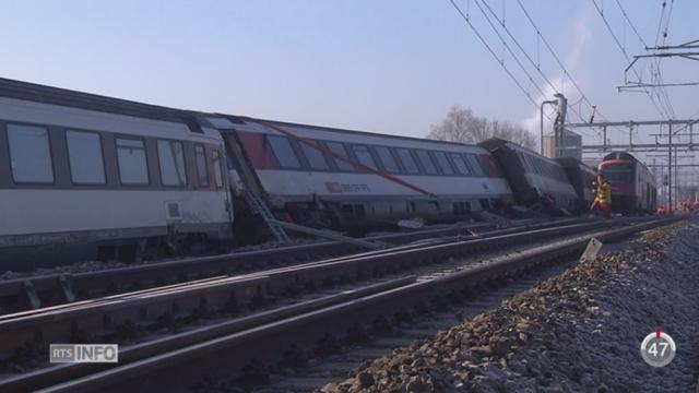 ZH: un accident entre deux trains est survenu à la sortie de la gare de Rafz