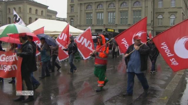 Premier mai sous la pluie en Suisse alémanique