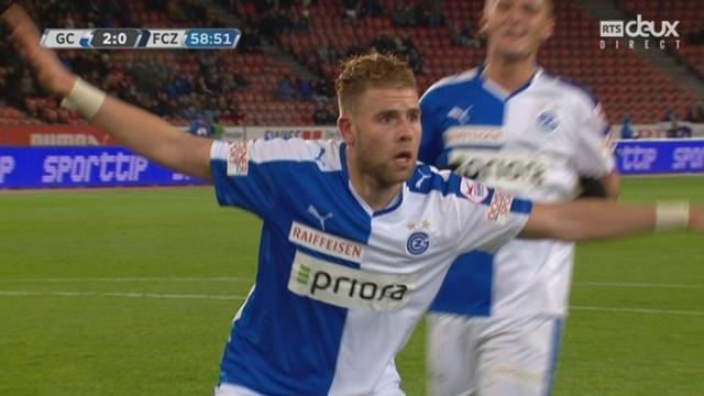 Grasshopper – FC Zurich (2-0): Yoric Ravet donne deux longueurs d’avance à Grasshopper grâce à une passe millimétrée de Kim Källström