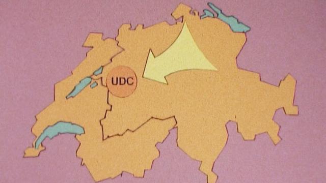 En 1979, l'UDC est un parti méconnu des Romands. [RTS]