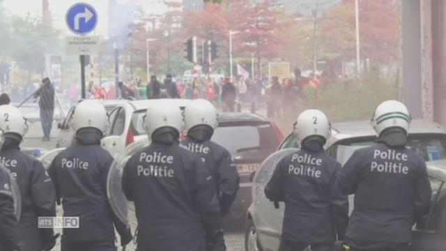 Une manifestation contre l'austérité à Bruxelles émaillée d'incidents