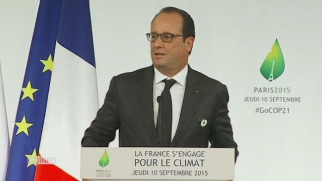 François Hollande: "la conférence sur le climat, cest maintenant!"