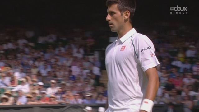 3e tour, Novak Djokovic (SRB-1) – Bernard Tomic (AUS) (6-3 4-3). Le no 1 mondial réalise le break dans la 2e manche