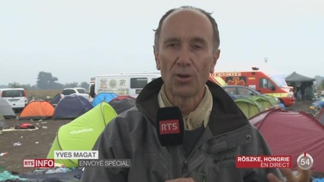 Crise des migrants: le point avec Yves Magat depuis Röszke (Hongrie)
