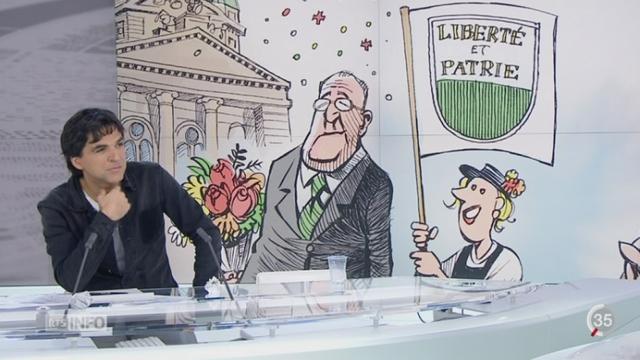 Guy Parmelin: entretien avec Patrick Chappatte, dessinateur du journal Le Temps